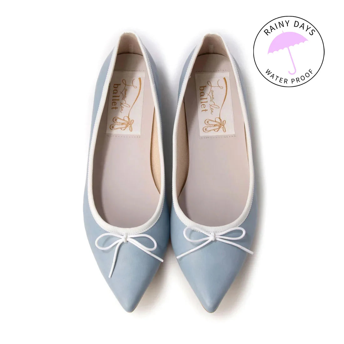 日本製 [晴雨兩用] Launa Lea 尖頭芭蕾舞鞋 (RB4001A) (L Blue/C)
