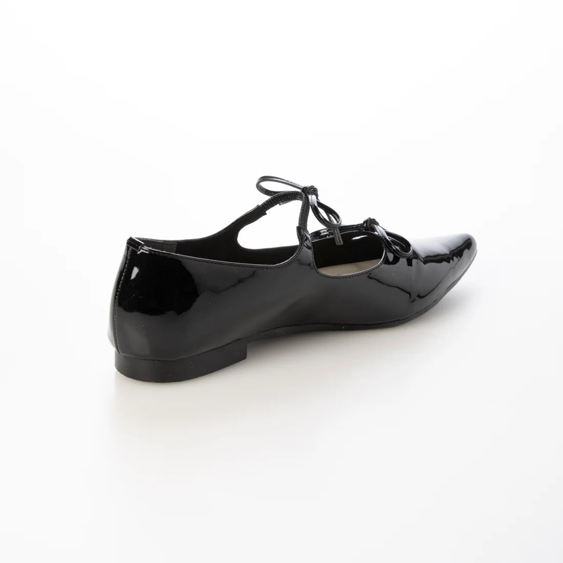 日本製 Launa Lea 雙緞帶瑪麗珍平底鞋 (0589) (黑色 E / Black E)