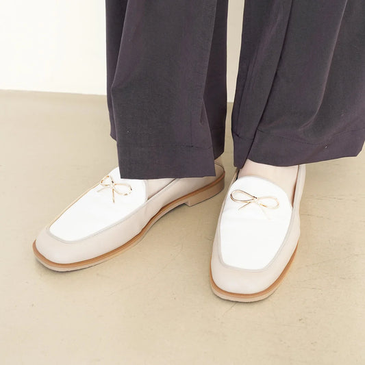 日本製 Launa Lea 蝴蝶結樂福鞋(0592) (L 米色 C / L Beige C)