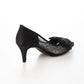 日本製 Launa Lea 7cm 水鑽緞帶薄紗高跟鞋 (0594) (黑色Z / Black Z)