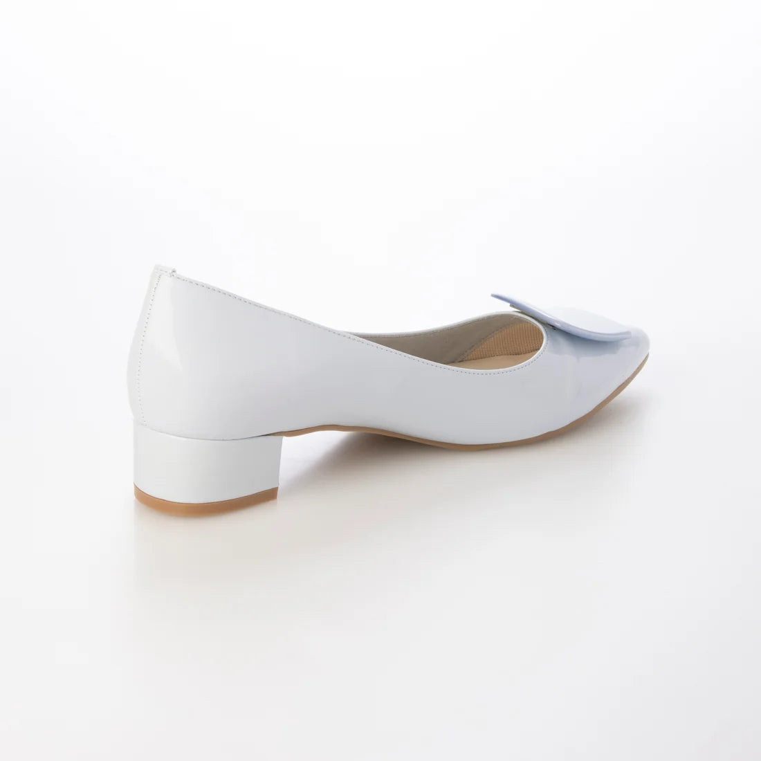日本製 Launa Lea 3.5cm 透明方扣環尖頭高跟鞋 (0590) (L 藍色 E / L Blue E)