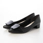 日本製 Launa Lea 3.5cm 透明方扣環尖頭高跟鞋 (0590) (黑色 / Black)