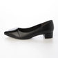 日本製 Launa Lea 3.5cm 透明方扣環尖頭高跟鞋 (0590) (黑色 / Black)