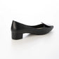 日本製 Launa Lea 3.5cm 透明方扣環尖頭高跟鞋 (0590) (黑色 / Black)
