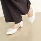 日本製 Launa Lea 3.5cm 透明方扣環尖頭高跟鞋 (0590) (黑色 / Black)