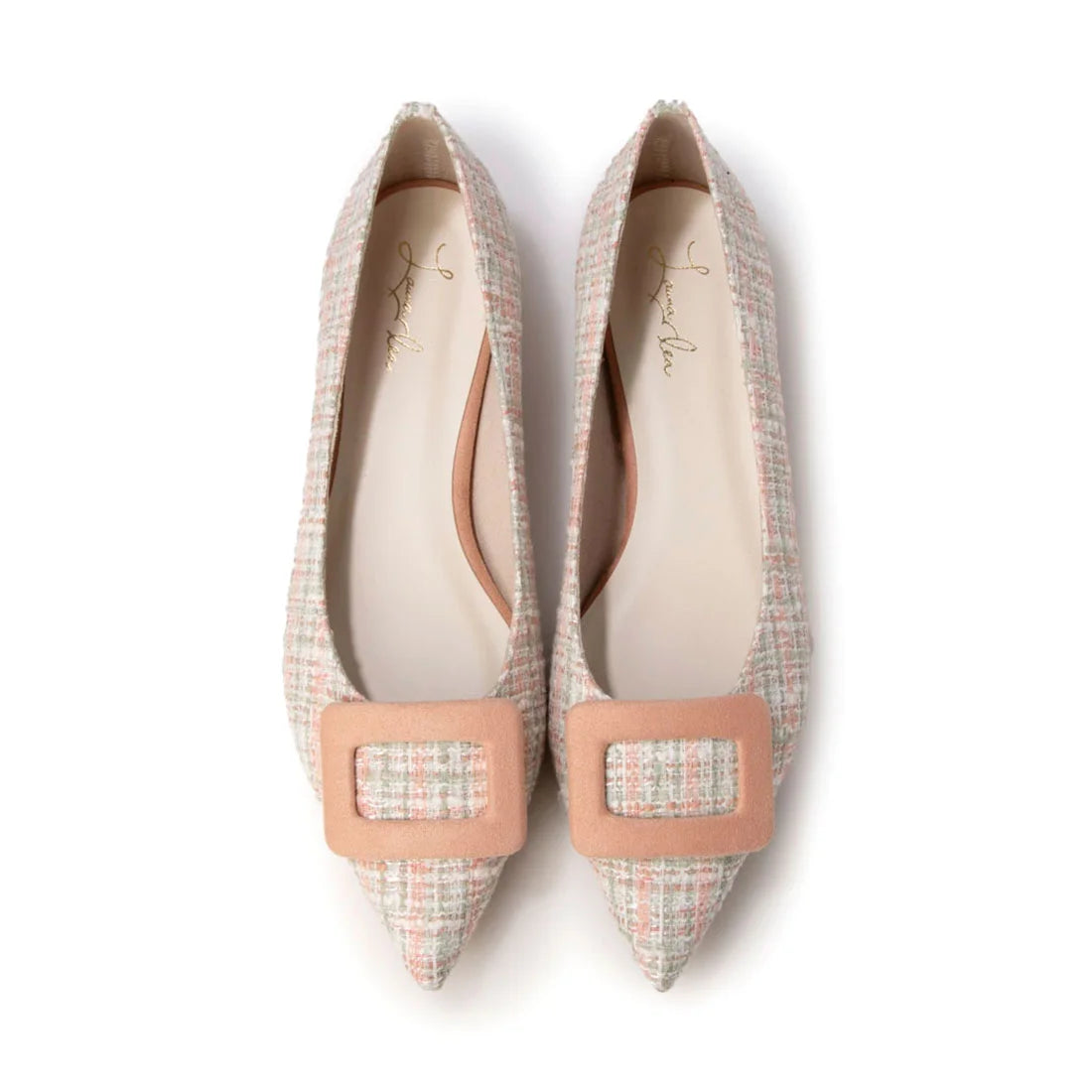日本製 Launa lea 扣尖頭高跟鞋 (0459A) (鮭魚粉紅色 Z/C / Salmon pink Z/C)