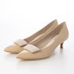 日本製 Launa Lea 5cm方扣尖頭高跟鞋 (0573) (L米色 / L Beige)