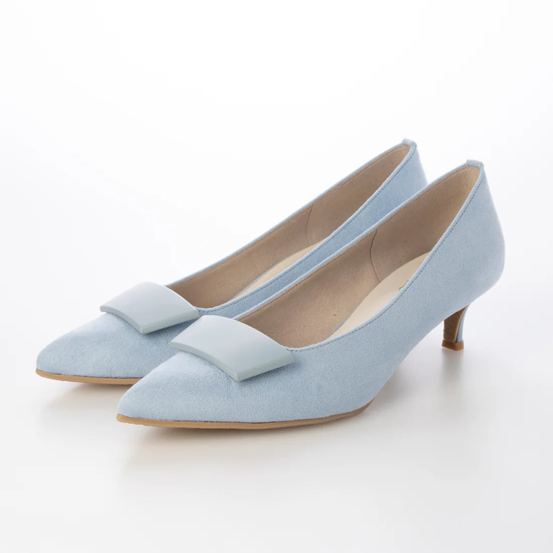 日本製 Launa Lea 5cm方扣尖頭高跟鞋 (0573) (L 藍色 S / L Blue S)