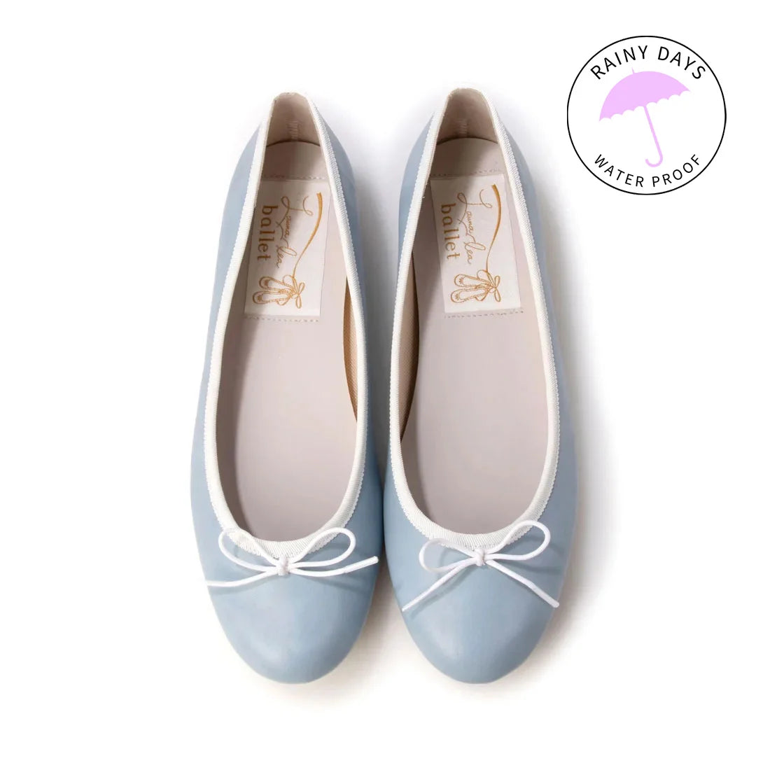 日本製 [晴雨兩用] Launa Lea 圓頭芭蕾舞鞋 (RB1001A) (L Blue/C)