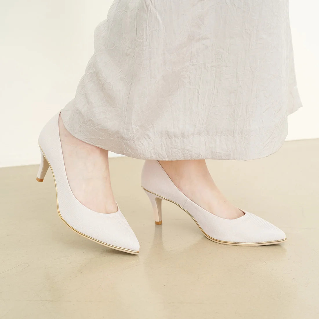 日本製 Launa Lea Rich 7cm Gold Line高跟鞋 (80001E) (L 粉紅色 Z / L Pink Z)