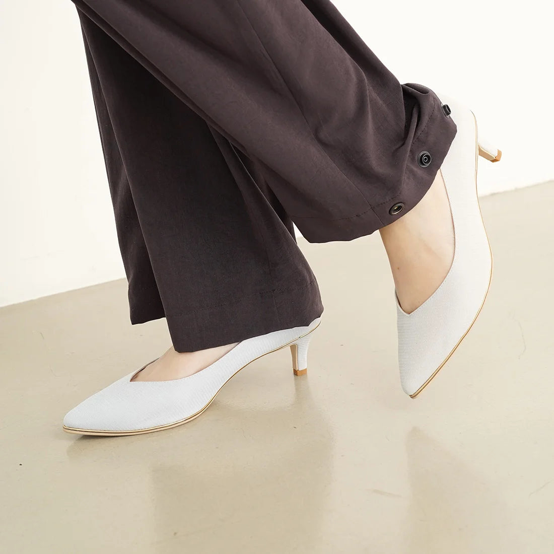 日本製 Launa Lea Rich 5cm Gold Line高跟鞋 (80009E) (L 藍色 Z / L Blue Z)