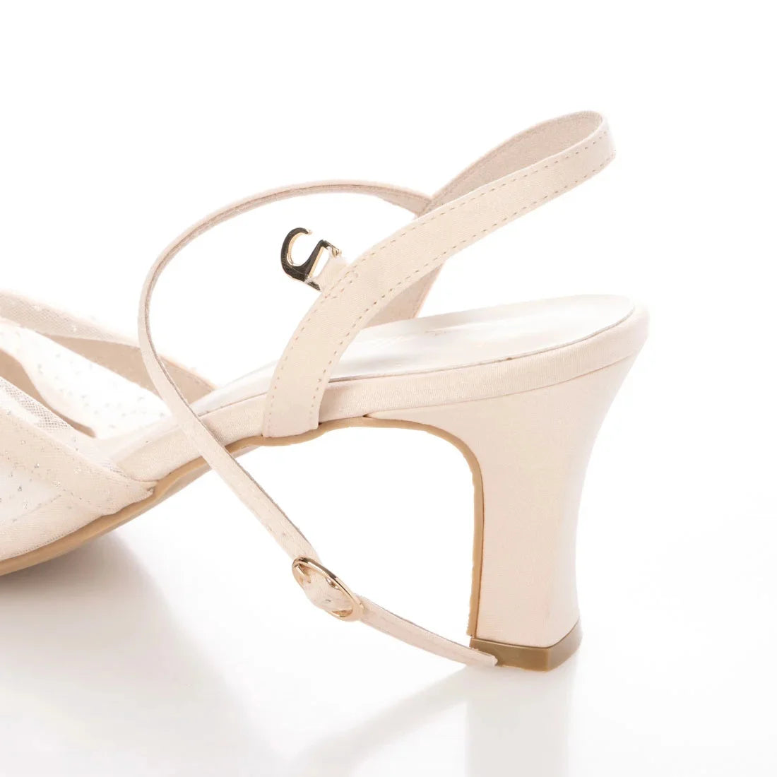日本製 Launa Lea 7cm薄紗綁帶涼鞋 (0601) (粉米色 Z / Pink Beige Z)