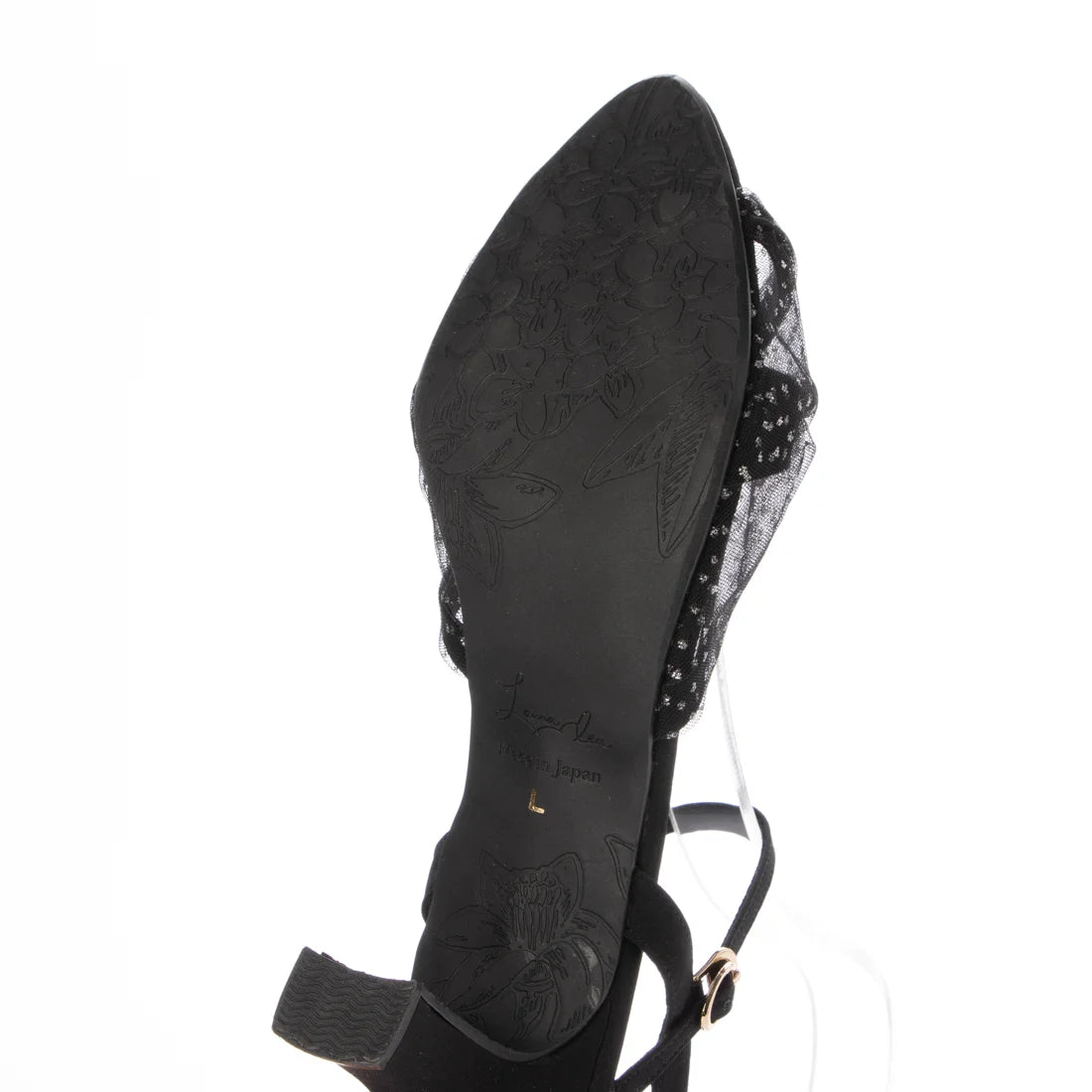 日本製 Launa Lea 7cm薄紗綁帶涼鞋 (0601) (黑色 Z / Black Z)