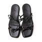 日本製 Launa Lea 雙蝴蝶結平底涼鞋 (0604) (黑色 / Black)