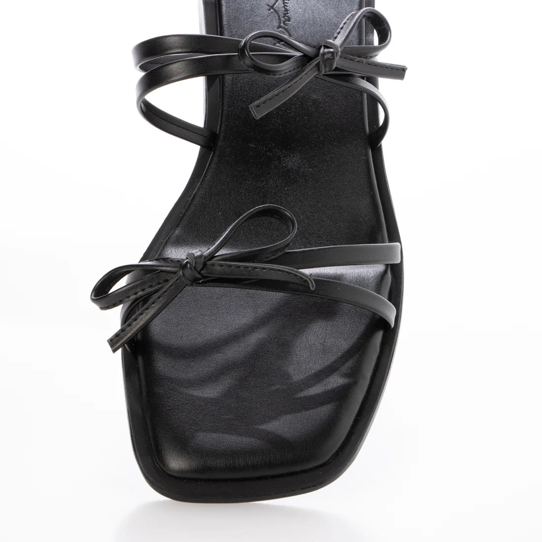 日本製 Launa Lea 雙蝴蝶結平底涼鞋 (0604) (黑色 / Black)