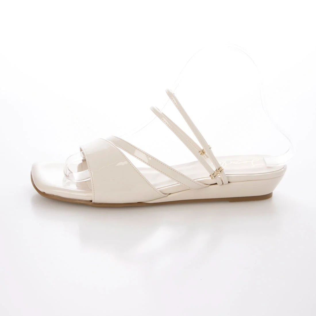 日本製 Launa Lea 2.5cm坡跟2 Way涼鞋 (605) (象牙色E / Ivory E)