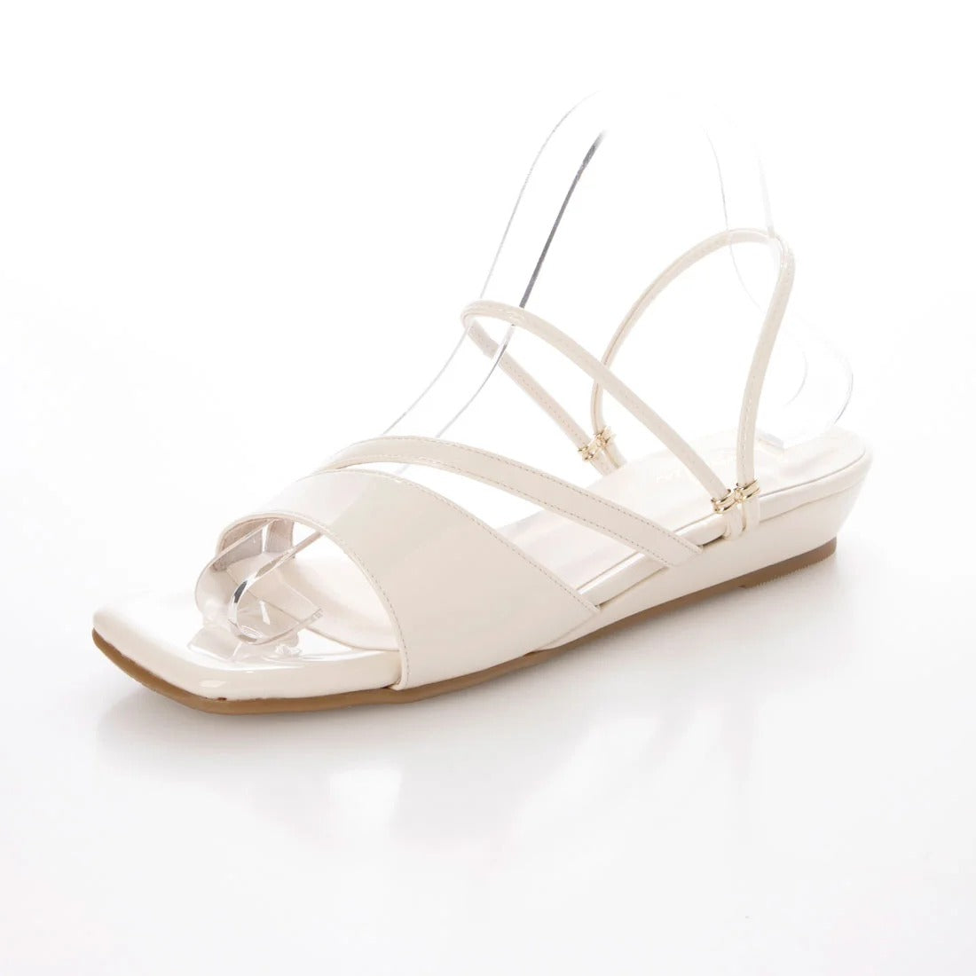 日本製 Launa Lea 2.5cm坡跟2 Way涼鞋 (605) (象牙色E / Ivory E)