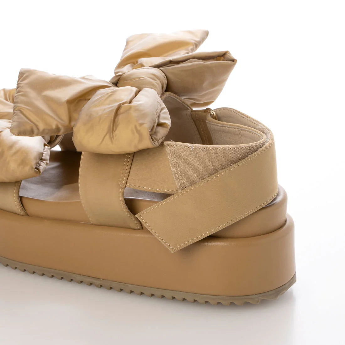 日本製 Launa Lea 雙蝴蝶結厚底涼鞋 (S152) (米色 Z / Beige Z)