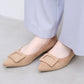【新品現貨】日本製 Launa lea 扣尖頭高跟鞋 (459A) (杏色 S / Beige S )
