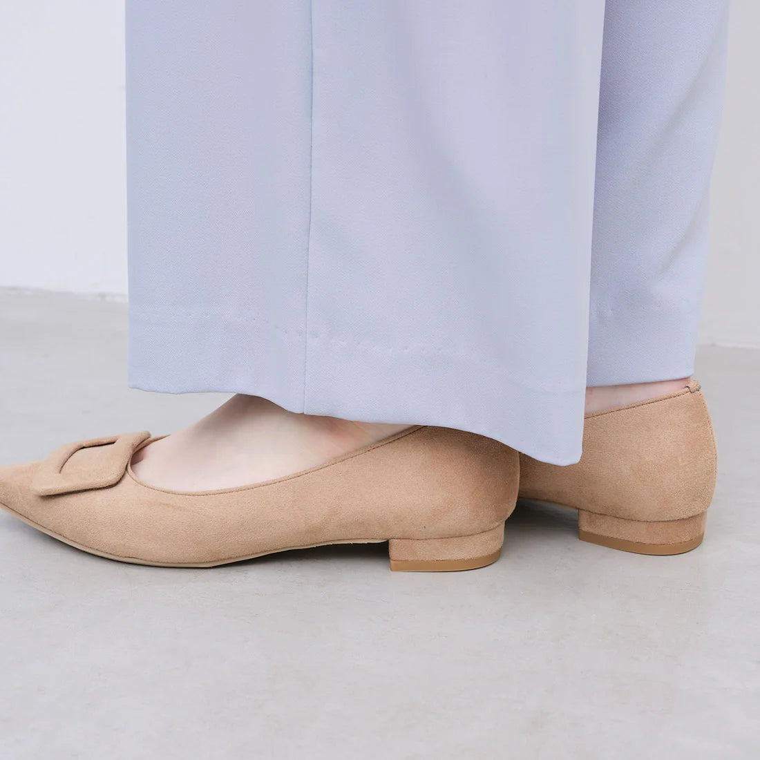 【新品現貨】日本製 Launa lea 扣尖頭高跟鞋 (459A) (杏色 S / Beige S )