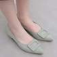 【新品現貨】日本製 Launa lea 扣尖頭高跟鞋 (459A) ( 淺綠 S / L Green S )