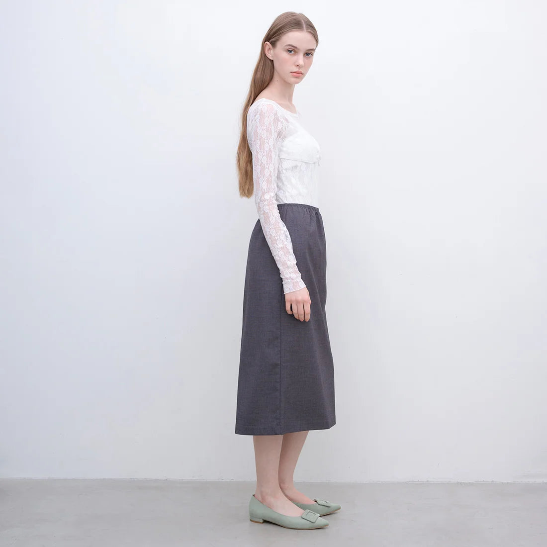 【新品現貨】日本製 Launa lea 扣尖頭高跟鞋 (459A) ( 淺綠 S / L Green S )