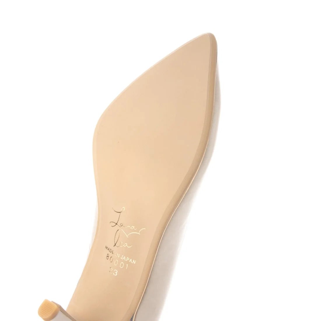 日本製 Launa Lea Rich 7cm Gold Line高跟鞋 (80001) (象牙色 / Ivory)