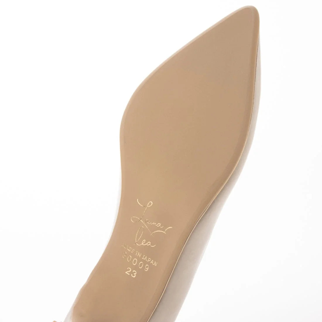 日本製 Launa Lea Rich 5cm Gold Line高跟鞋 (80009) (象牙色 / Ivory)