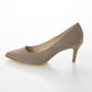 日本製 Launa Lea Rich 7cm Gold Line高跟鞋 (80001D) (米灰色 S / Greige S)