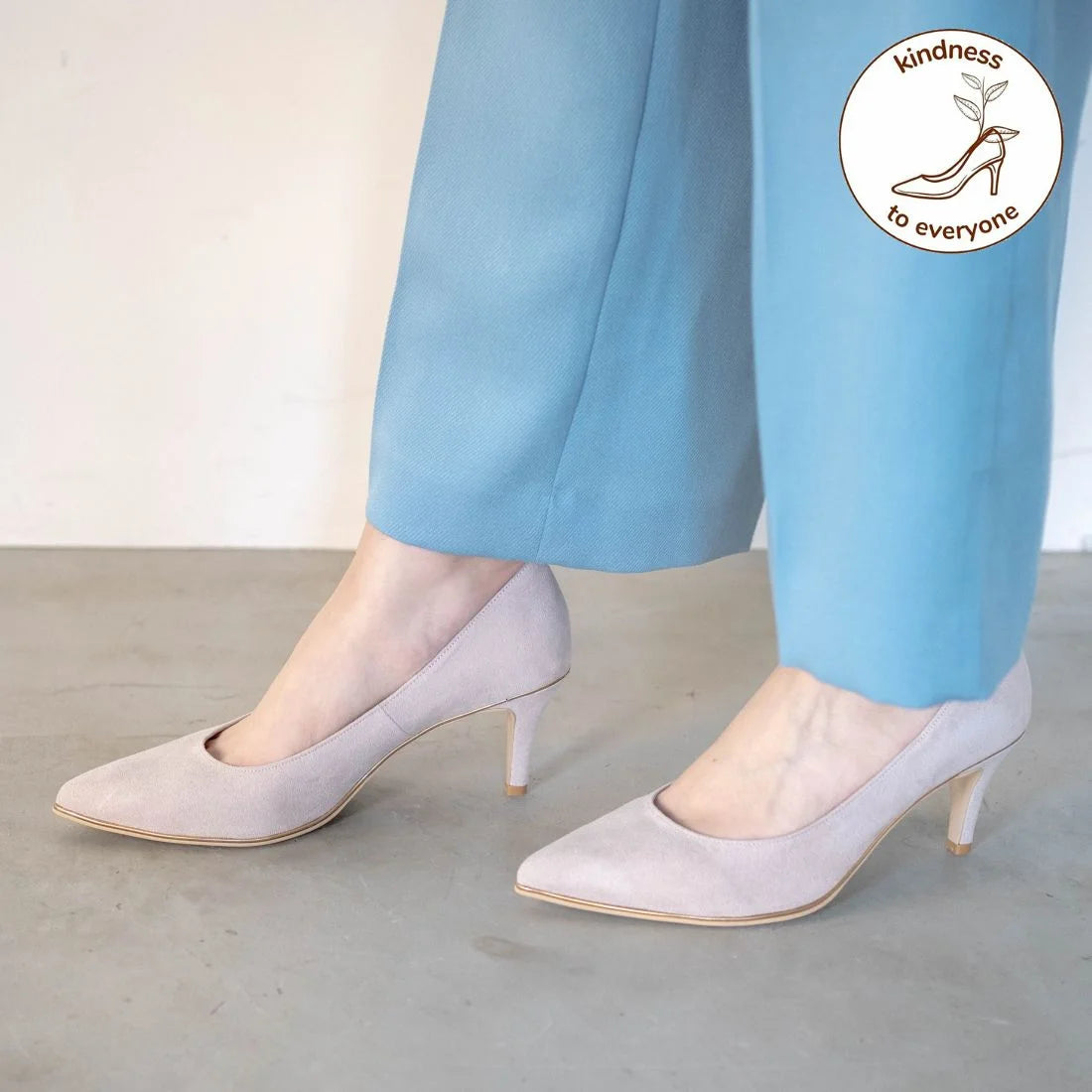 日本製 Launa Lea Rich 7cm Gold Line高跟鞋 (80001D) (L 米色 S / L Beige S)