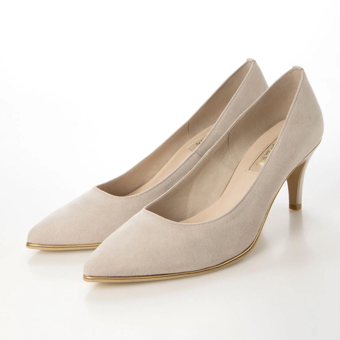 日本製 Launa Lea Rich 7cm Gold Line高跟鞋 (80001D) (L 米色 S / L Beige S)