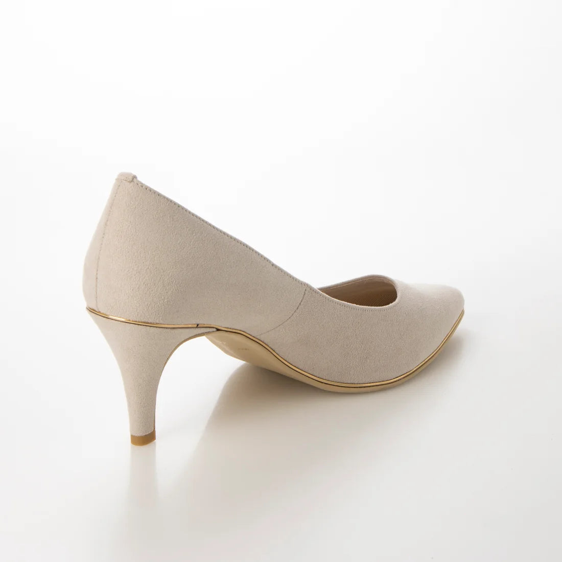 日本製 Launa Lea Rich 7cm Gold Line高跟鞋 (80001D) (L 米色 S / L Beige S)