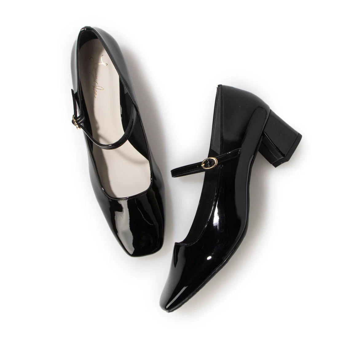 日本製 Launa lea 方頭瑪麗珍鞋 (0533) (Black E)