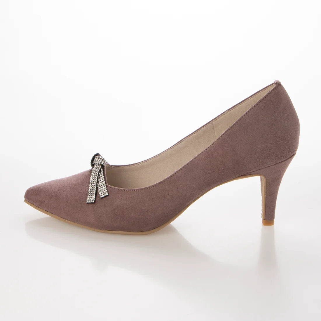日本製 Launa lea Bijou 絲帶尖頭高跟鞋 (0531) (Mauve S)