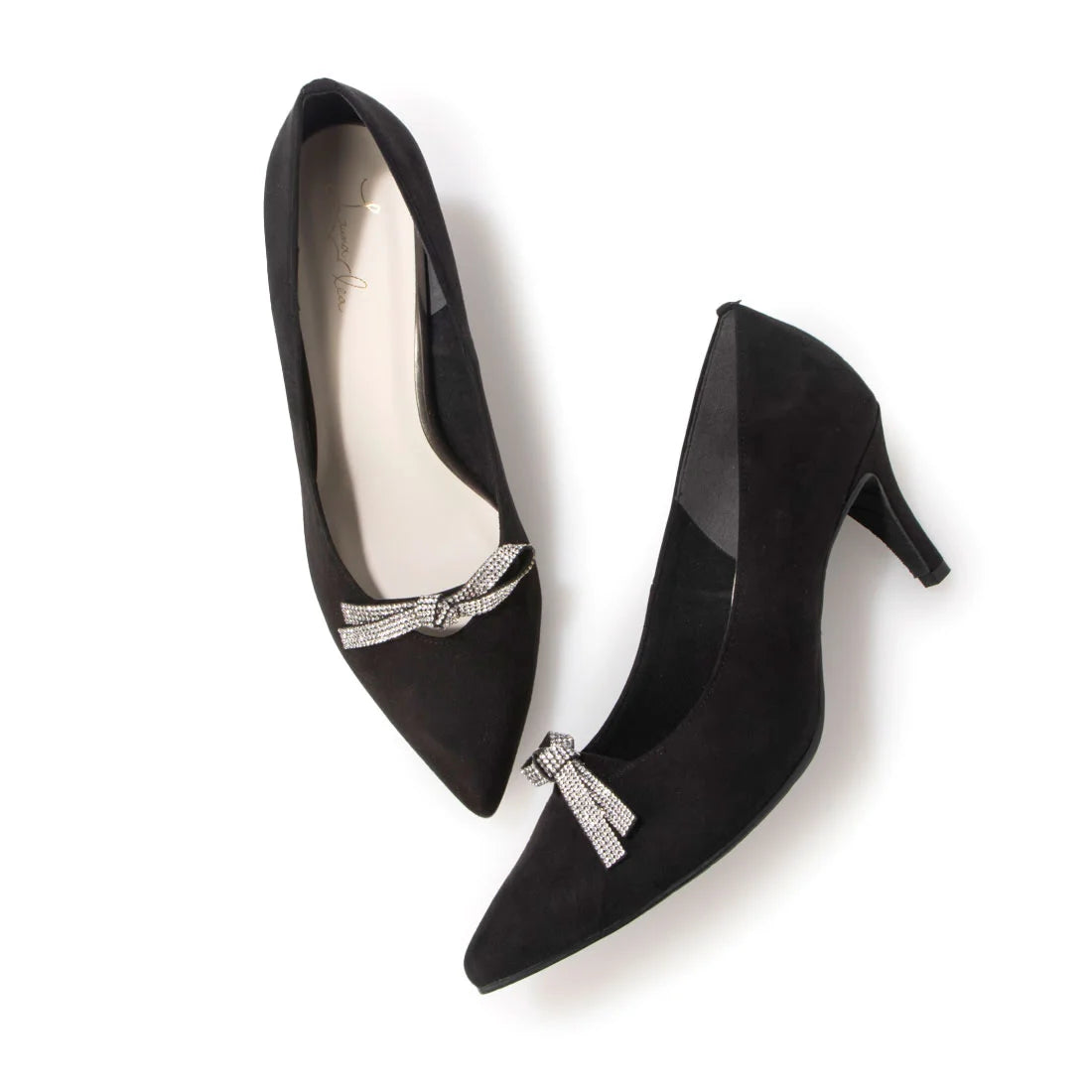 日本製Launa lea Bijou 絲帶尖頭高跟鞋 (0531) (Black S)