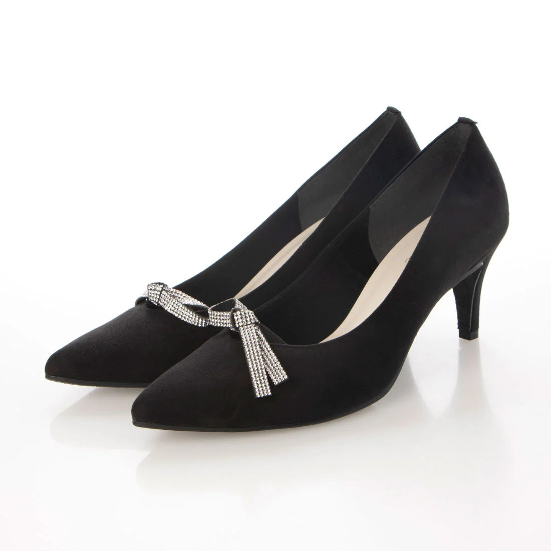 日本製Launa lea Bijou 絲帶尖頭高跟鞋 (0531) (Black S)