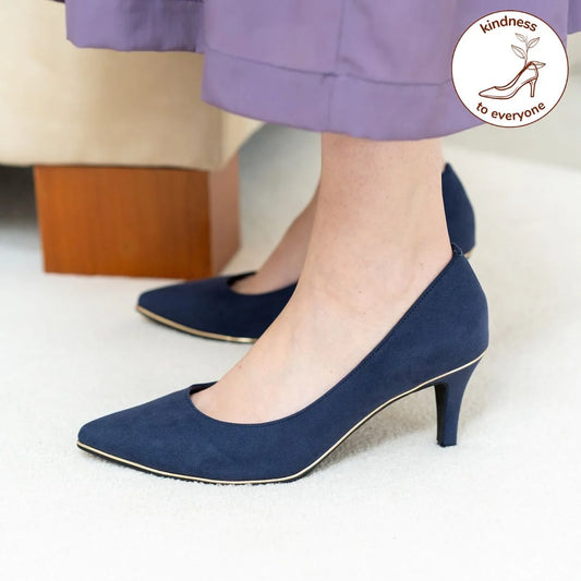 日本製[23AW]Launa lea[7cm/Launa lea rich]金線高跟鞋(80001E)( Blue S)（ブルーS）