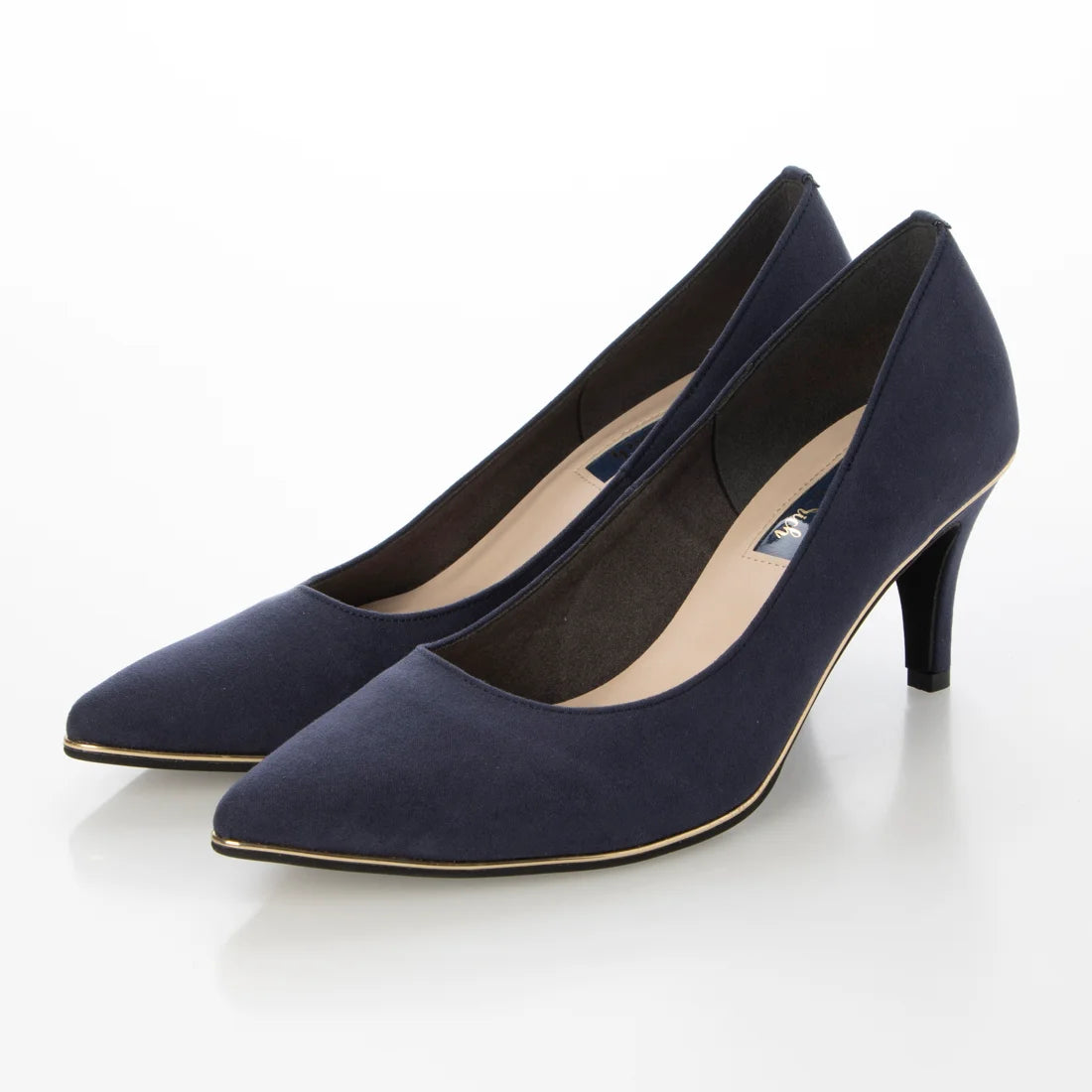 日本製[23AW]Launa lea[7cm/Launa lea rich]金線高跟鞋(80001E)( Blue S)（ブルーS）