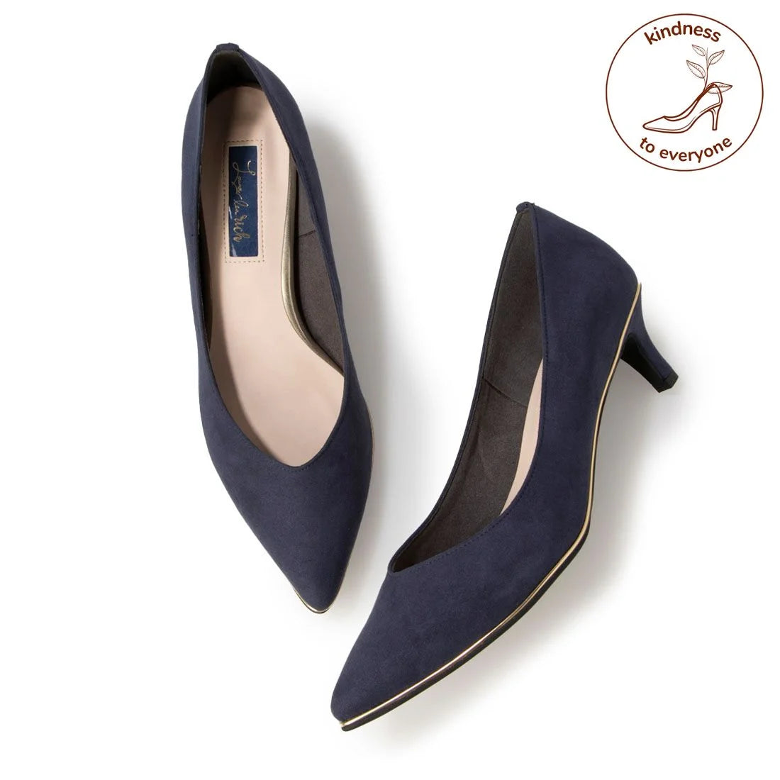 日本製 [23AW] Launa lea [5cm/Launa lea rich] 金線高跟鞋 (80009) (Blue S)