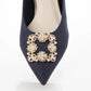 日本製[23AW] Launa lea Bijou 尖頭高跟鞋 (0483) (Blue S)（ブルーS）