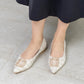 日本製[23AW] Launa lea Bijou 尖頭高跟鞋 (0483)（Ivory Z/C）（アイボリーZ/C）