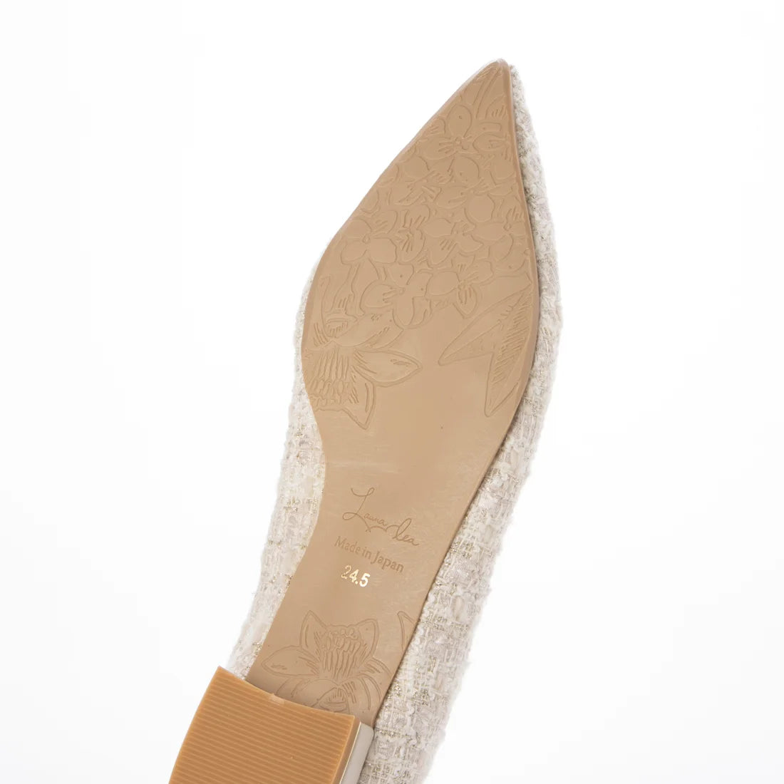 日本製[23AW] Launa lea Bijou 尖頭高跟鞋 (0483)（Ivory Z/C）（アイボリーZ/C）