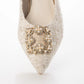日本製[23AW] Launa lea Bijou 尖頭高跟鞋 (0483)（Ivory Z/C）（アイボリーZ/C）