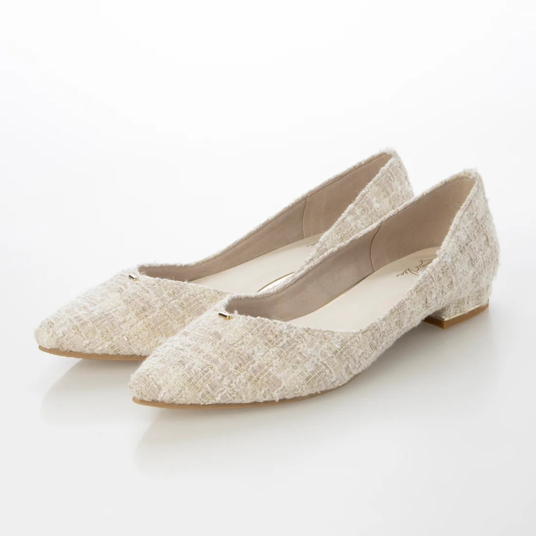 日本製 [23AW] Launa lea 側切平跟高跟鞋 (0492) (Ivory Z/C)