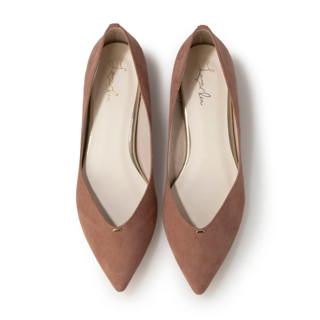 日本製 [23AW] Launa lea 側切平跟高跟鞋 (0492) (Pink beige S)