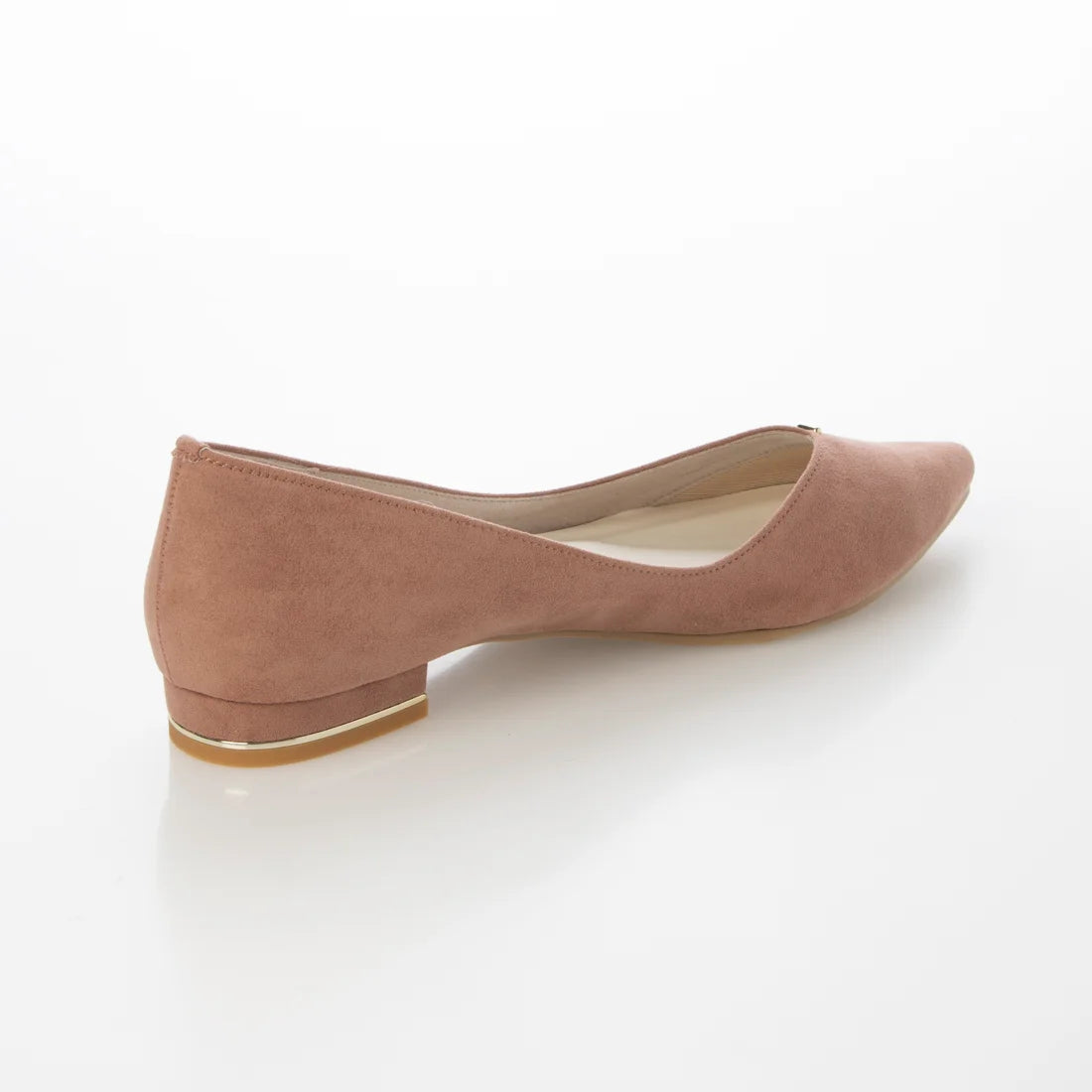 日本製 [23AW] Launa lea 側切平跟高跟鞋 (0492) (Pink beige S)