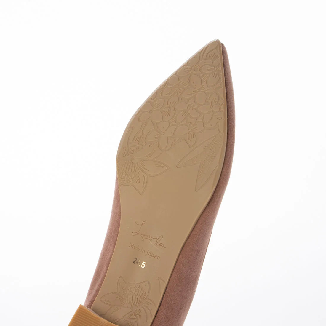 日本製 [23AW] Launa lea 側切平跟高跟鞋 (0492) (Pink beige S)