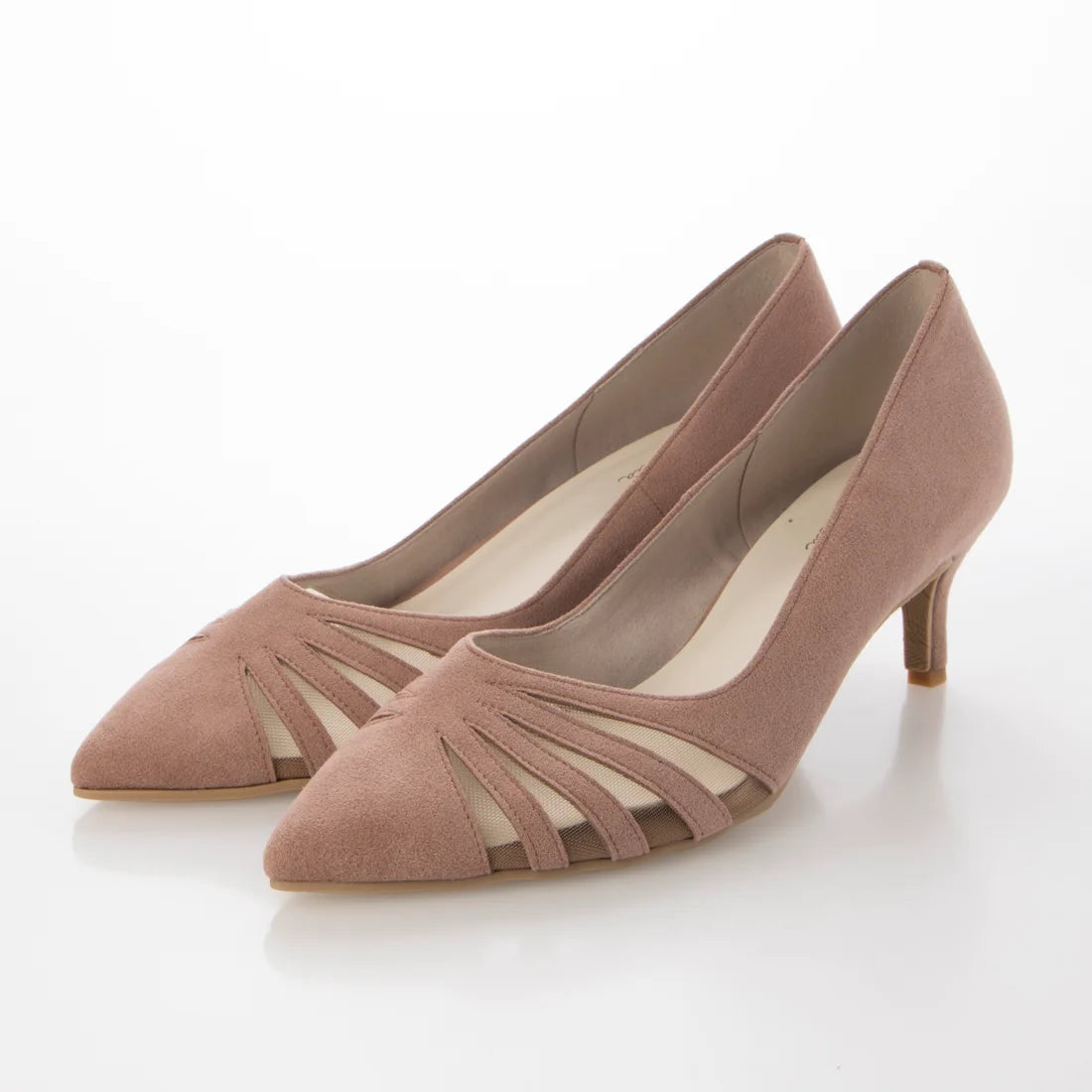 日本製[23AW] Launa lea 透視設計尖頭高跟鞋 (0527) (PK Beige S)（PKベージュS）