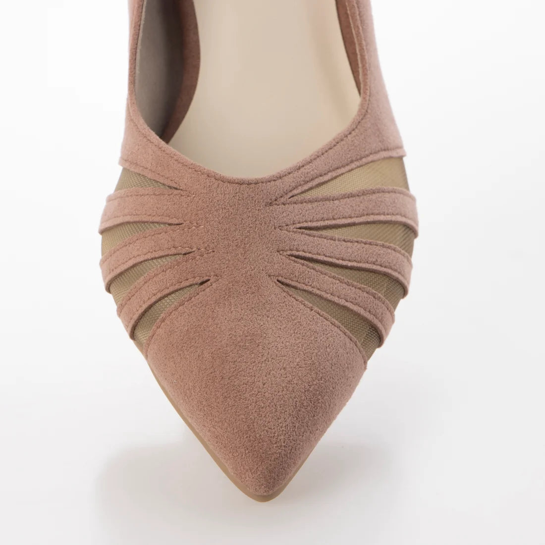 日本製[23AW] Launa lea 透視設計尖頭高跟鞋 (0527) (PK Beige S)（PKベージュS）