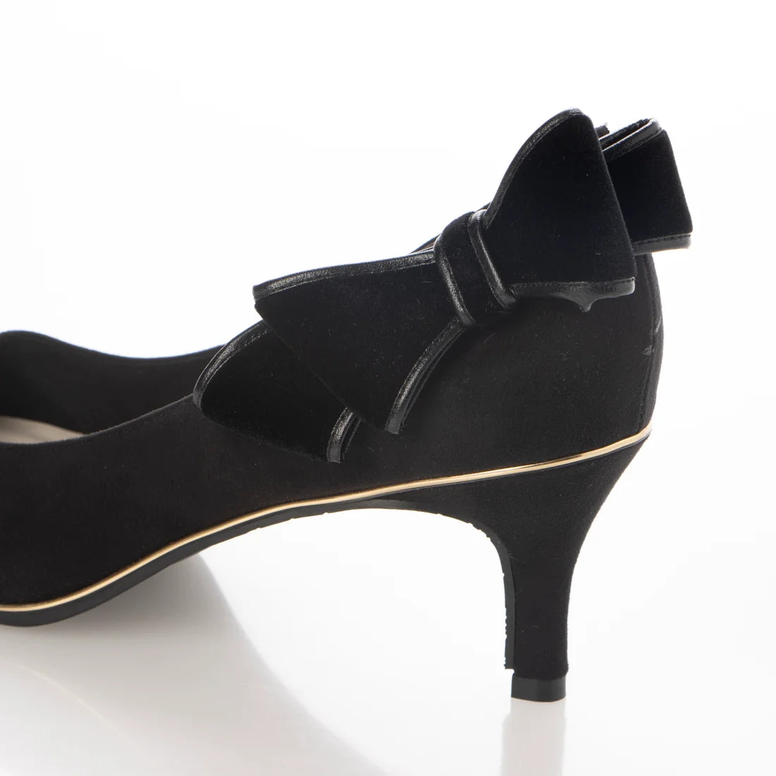 日本製[23AW] Launa lea Back 絲帶尖頭高跟鞋 (0532) (Black S)
